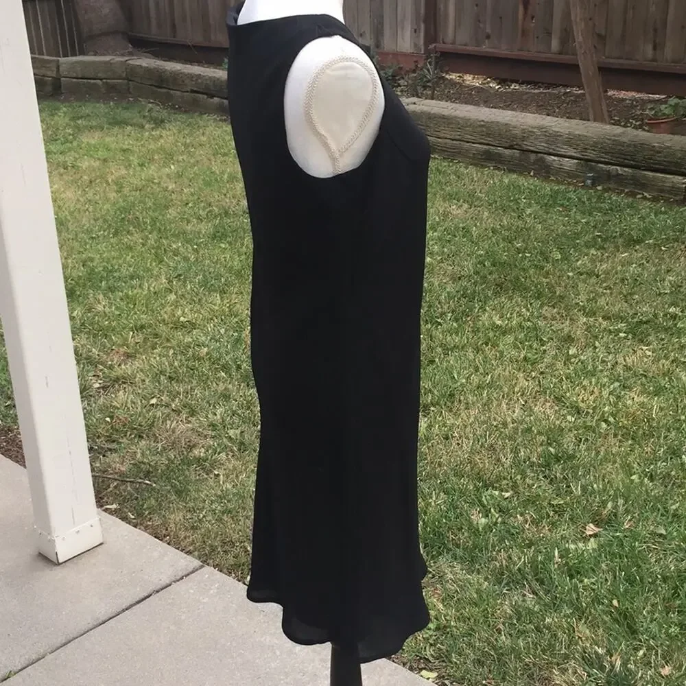 Norton Mcnaughton Petites Black Sleeveless Slip on Dress Women's Size 6